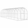 vidaXL H&uuml;hnerunterkunft Silber 800 x 200 x 200 cm Verzinkter Stahl