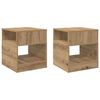 vidaXL Beistelltisch 2 pcs Artisan-Eiche 40,5 x 40 x 45 cm