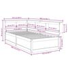 vidaXL Massivholzbett mit Regal ohne Matratze Wei&szlig; 75x190 cm Kiefer