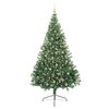 vidaXL K&uuml;nstlicher vorbeleuchteter Weihnachtsbaum Gr&uuml;n 180 cm PVC