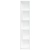 vidaXL Eckregal Weiß 33x33x164,5 cm Holzwerkstoff