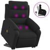 vidaXL Massagesessel mit Aufstehhilfe Schwarz Stoff