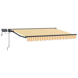 vidaXL Manueller Markisenrahmen mit LEDs 3,5 x 2 m