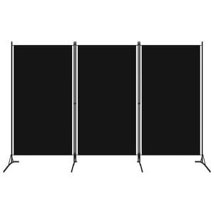vidaXL 3-tlg. Raumteiler Schwarz 260x180 cm