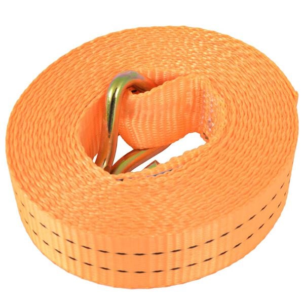 vidaXL Ratschen-Spanngurte 4 Stk. 1 Tonne 6m×38mm Orange