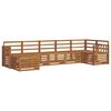 vidaXL Sofagarnituren 7 pcs Natur Massivholz Akazie
