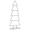 vidaXL Metall-Weihnachtsbaum f&uuml;r Dekorationen Schwarz 150 cm