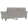 vidaXL 2-Sitzer-Sofa Hellgrau 140 cm Samt