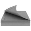 vidaXL Plane mit &Ouml;sen Hellgrau 3 x 4 m 260 gsm PE
