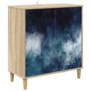 vidaXL Sideboard RAALTE Sonoma 69 x 33 x 75 cm Holzwerkstoff