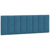 vidaXL Kopfteil-Kissen "Hanko" Blau 140 cm Samt