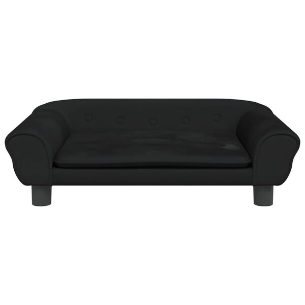 vidaXL Kindersofa Schwarz 70x45x26 cm Samt