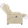 vidaXL Relaxsessel Elektrisch Creme Stoff