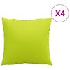 vidaXL Sofakissen 4 Stk. Knallgr&uuml;n 50x50 cm Stoff