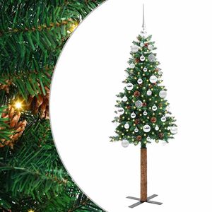 vidaXL Schlanker Weihnachtsbaum Gr&uuml;n 150 cm
