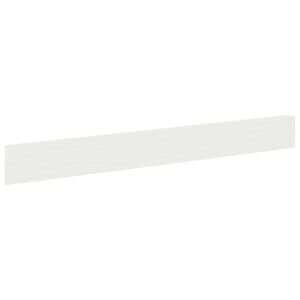 vidaXL Rasenkante 10 stk. 100 x 12 cm Stahl Wei&szlig;