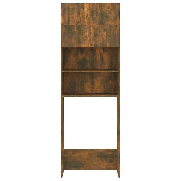 vidaXL Waschmaschinenschrank Räuchereiche 64x25,5x190 cm
