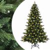 vidaXL K&uuml;nstlicher klappbarer Weihnachtsbaum 120 cm 150 LEDs
