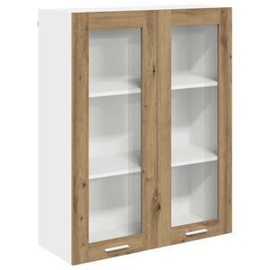 vidaXL H&auml;ngeschrank Artisan-Eiche 80 x 31 x 100 cm Holzwerkstoff