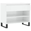 vidaXL Schuhregal Hochglanz-Wei&szlig; 70x36x60 cm Holzwerkstoff
