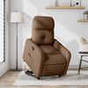 vidaXL Relaxsessel mit Aufstehhilfe Braun Stoff
