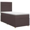 vidaXL Boxspringbett mit Matratze Dunkelbraun 80 x 200 cm Stoff