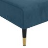 vidaXL Chaiselongue Blau Samt