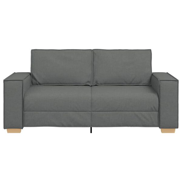 vidaXL 2-Sitzer Sofa Dunkelgrau 180x78x84 cm Stoff