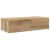 vidaXL Wandregal mit Schubladen Artisan-Eiche 60x26,5x15 cm