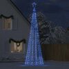 vidaXL LED Weihnachtsbaum mit Erdspie&szlig;en 1534 LEDs Blau 500 cm