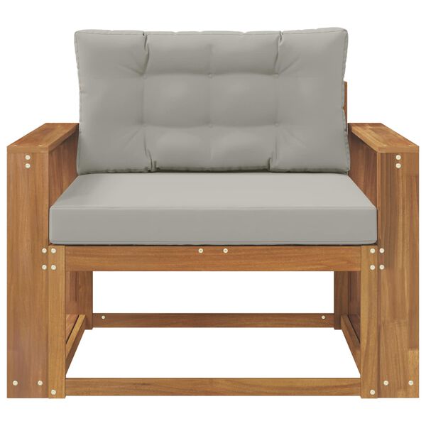 vidaXL Outdoor Mittelsofa Massivholz Akazie Natur