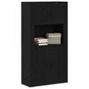vidaXL Highboard Schwarz Eichen-Optik 80 x 33 x 150 cm Holzwerkstoff