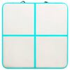 vidaXL Aufblasbare Gymnastikmatte mit Pumpe 200x200x10 cm PVC Gr&uuml;n