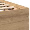 vidaXL Bettrahmen Artisan-Eiche 203 x 185 x 70 cm Holzwerkstoff