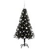 vidaXL Weihnachtsbaum mit 150 LEDs mit St&auml;nder Schwarz 150 cm PVC