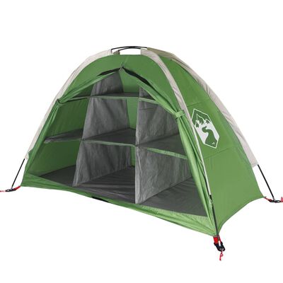 vidaXL Camping-Organizer-Zelt 9 Fächer Grün Wasserdicht