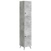 vidaXL Schrankset 2 pcs Betongrau Holzwerkstoff