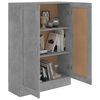 vidaXL Bücherschrank Betongrau 82,5x30,5x115 cm Holzwerkstoff