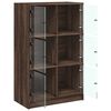 vidaXL Highboard mit Türen Braun Eiche-Optik 68x37x109cm Holzwerkstoff