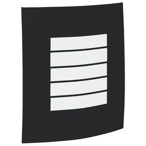 vidaXL Au&szlig;enwandleuchte Schwarz 23,5 x 9 x 26 cm Edelstahl und Plastik
