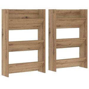 vidaXL Schuhschrank 2 stk. 60 x 18 x 90 cm Holzwerkstoff Artisan-Eiche