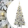 vidaXL K&uuml;nstlicher klappbarer Weihnachtsbaum Wei&szlig; 180 cm PE und PVC