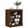vidaXL Sideboard mit LED-Leuchten Braun Eichen-Optik 60,5x37x67 cm