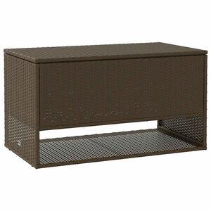 vidaXL Outdoor-Kissenbox Braun 100x55x55,5 cm Poly Rattan