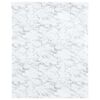 vidaXL M&ouml;belfolie Selbstklebend Marmorwei&szlig; 90x500 cm PVC
