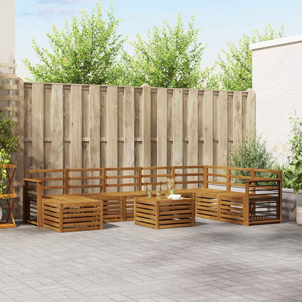 vidaXL Sofagarnituren Natur Massivholz Akazie