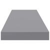 vidaXL Schwebende Wandregale 4 Stk. Grau 90x23,5x3,8cm MDF
