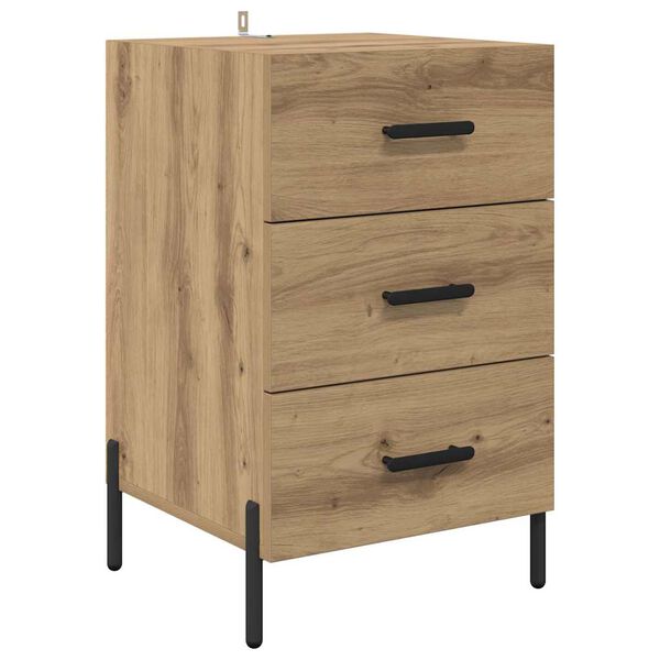 vidaXL Nachttisch Artisan-Eiche 40 x 40 x 66 cm Holzwerkstoff