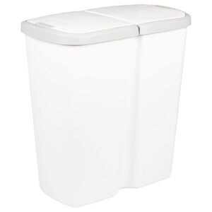 vidaXL M&uuml;lltonne Wei&szlig; 48,5 x 28 x 51 cm PP