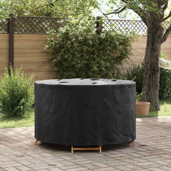vidaXL Gartenmöbelabdeckung Schwarz 102 x 102 x 71 cm 420D-Gewebe